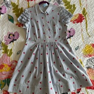 Draper James Cherry Orchard Ruffle Shirtdress